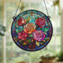 Roses Stained Glass Effect Suncatcher